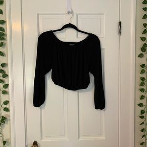 Off the shoulder crop top